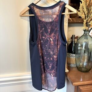 CALIA by Carrie Underwood‎ Ombre Racerback Tank Top Mesh Back Navy Blue / Pink